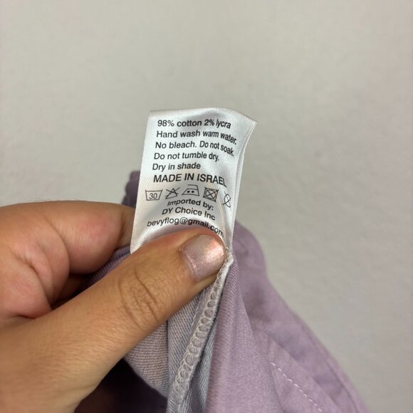 NWT Flog made in Isreal Lavender Lora Elastic Waist Bermuda Shorts Size 29 & 27 - Picture 7 of 13